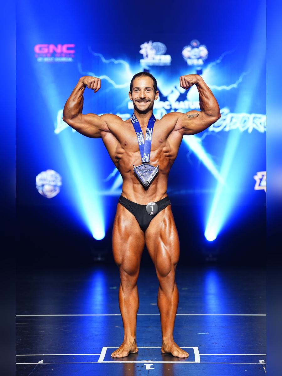 Jeremy Womack on stage at Battle of West Georgia 2026, full front view
